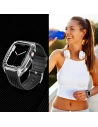 Buy Strap + case Kingxbar CYF148 2w1 Apple Watch 4/5/6/7/8/9/SE 44/45mm silver - KGX638 - {ean13} - Home Screen Store Europe