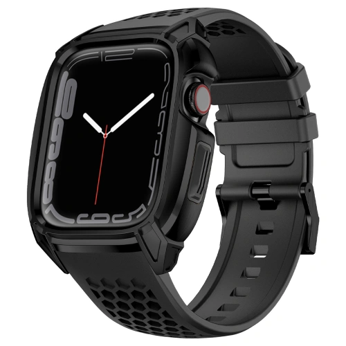Buy Belt + case Kingxbar CYF148 2w1 Apple Watch 4/5/6/7/8/9/SE 44/45mm black - KGX639 - {ean13} - Home Screen Store Europe