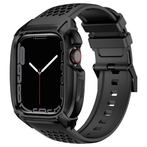Buy Belt + case Kingxbar CYF148 2w1 Apple Watch 4/5/6/7/8/9/SE 44/45mm black - KGX639 - {ean13} - Home Screen Store Europe