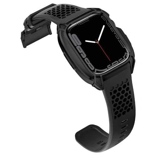 Buy Belt + case Kingxbar CYF148 2w1 Apple Watch 4/5/6/7/8/9/SE 44/45mm black - KGX639 - {ean13} - Home Screen Store Europe