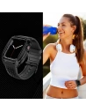Buy Belt + case Kingxbar CYF148 2w1 Apple Watch 4/5/6/7/8/9/SE 44/45mm black - KGX639 - {ean13} - Home Screen Store Europe
