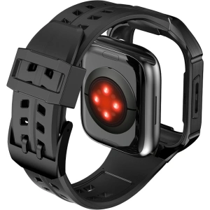 Buy Belt + case Kingxbar CYF136 2w1 Apple Watch 4/5/6/7/8/9/SE 44/45mm black - KGX644 - {ean13} - Home Screen Store Europe