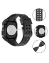 Buy Belt + case Kingxbar CYF136 2w1 Apple Watch 4/5/6/7/8/9/SE 44/45mm black - KGX644 - {ean13} - Home Screen Store Europe