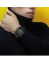 Buy Belt + case Kingxbar CYF136 2w1 Apple Watch 4/5/6/7/8/9/SE 44/45mm black - KGX644 - {ean13} - Home Screen Store Europe