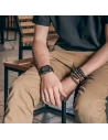 Buy Belt + case Kingxbar CYF136 2w1 Apple Watch 4/5/6/7/8/9/SE 44/45mm black - KGX644 - {ean13} - Home Screen Store Europe