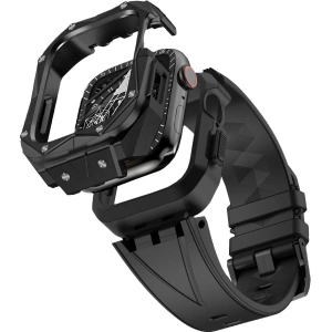 Buy Belt + case Kingxbar CYF140 2w1 Apple Watch 4/5/6/7/8/9/SE 44/45mm black - KGX645 - {ean13} - Home Screen Store Europe