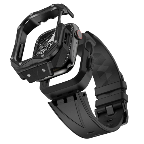 Buy Belt + case Kingxbar CYF140 2w1 Apple Watch 4/5/6/7/8/9/SE 44/45mm black - KGX645 - {ean13} - Home Screen Store Europe