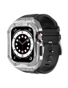 Kup Pasek + etui Kingxbar CYF140 2w1 Apple Watch 4/5/6/7/8/9/SE 44/45mm srebrne - KGX648 - {ean13} - Sklep Home Screen