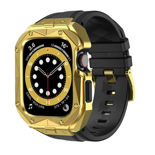Buy Belt + case Kingxbar CYF140 2w1 Apple Watch 4/5/6/7/8/9/SE 44/45mm gold - KGX650 - {ean13} - Home Screen Store Europe