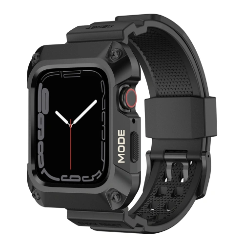 Buy Strap + case Kingxbar CYF134 2w1 Apple Watch 4/5/6/7/8/9/SE 44/45mm black - KGX651 - {ean13} - Home Screen Store Europe