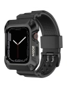 Kup + etui Kingxbar CYF134 2w1 Apple Watch 4/5/6/7/8/9/SE 44/45mm schwarze - KGX651 - {ean13} - Sklep Home Screen