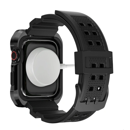 Buy Strap + case Kingxbar CYF134 2w1 Apple Watch 4/5/6/7/8/9/SE 44/45mm black - KGX651 - {ean13} - Home Screen Store Europe