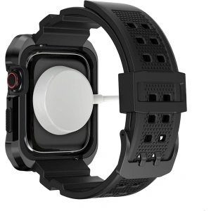 Buy Strap + case Kingxbar CYF134 2w1 Apple Watch 4/5/6/7/8/9/SE 44/45mm black - KGX652 - {ean13} - Home Screen Store Europe