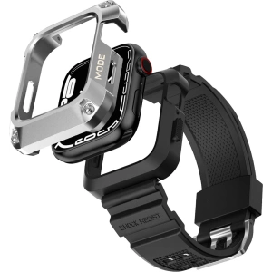 Buy Belt + case Kingxbar CYF134 2w1 Apple Watch 4/5/6/7/8/9/SE 44/45mm silver - KGX653 - {ean13} - Home Screen Store Europe