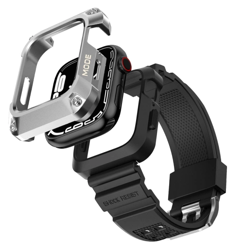 Buy Belt + case Kingxbar CYF134 2w1 Apple Watch 4/5/6/7/8/9/SE 44/45mm silver - KGX654 - {ean13} - Home Screen Store Europe