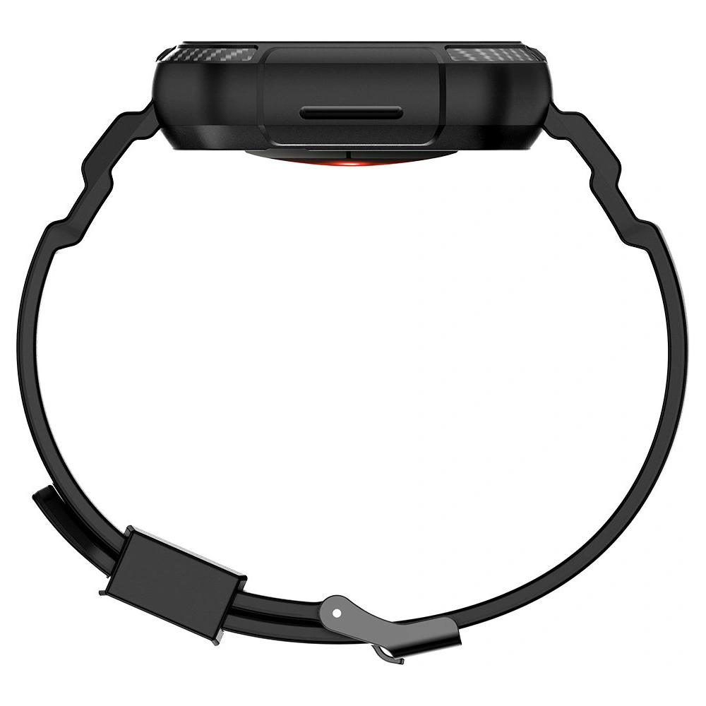 Pasek + etui Kingxbar CYF537 2w1 Apple Watch 4/5/6/7/SE/8/9 44/45mm czarne