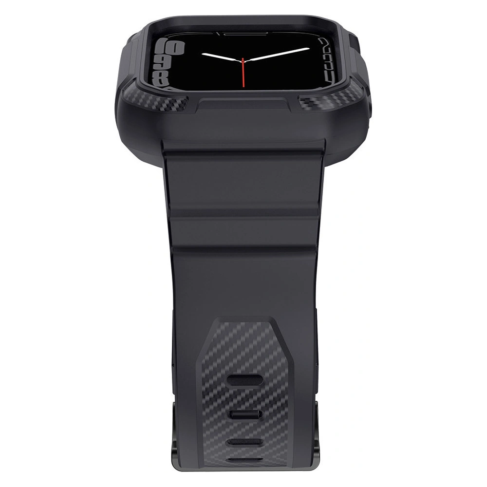 Pasek + etui Kingxbar CYF537 2w1 Apple Watch 4/5/6/7/SE/8/9 44/45mm szare