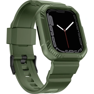Kup Pasek + etui Kingxbar CYF537 2w1 Apple Watch 4/5/6/7/SE/8/9 44/45mm zielone - KGX658 - {ean13} - Sklep Home Screen
