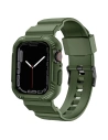 Kup Pásek + etui Kingxbar CYF537 2w1 Apple Watch 4/5/6/7/SE/8/9 44/45mm zelené - KGX658 - {ean13} - Sklep Home Screen