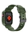 Kup Pásek + etui Kingxbar CYF537 2w1 Apple Watch 4/5/6/7/SE/8/9 44/45mm zelené - KGX658 - {ean13} - Sklep Home Screen