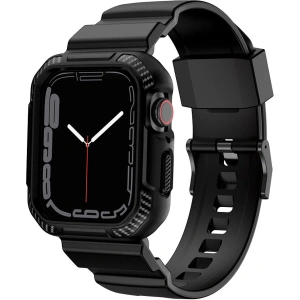 Kup Pasek + etui Kingxbar CYF106 2w1 Apple Watch 4/5/6/7/SE/8/9 40/41mm czarne - KGX659 - {ean13} - Sklep Home Screen