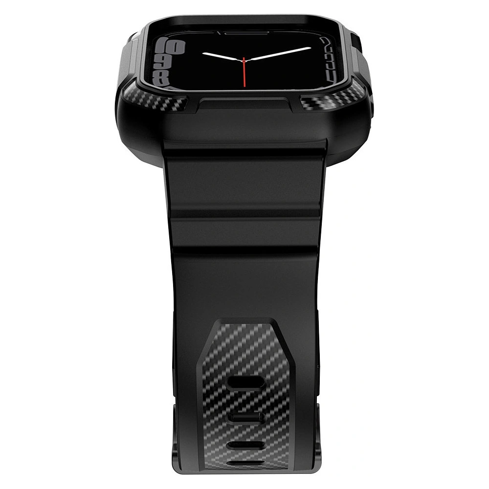 Pasek + etui Kingxbar CYF106 2w1 Apple Watch 4/5/6/7/SE/8/9 40/41mm czarne