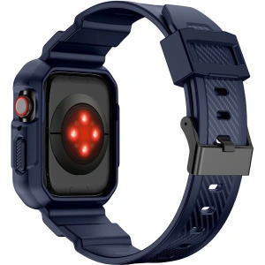 Kup Pasek + etui Kingxbar CYF106 2w1 Apple Watch 4/5/6/7/SE/8/9 40/41mm niebieskie - KGX661 - {ean13} - Sklep Home Screen