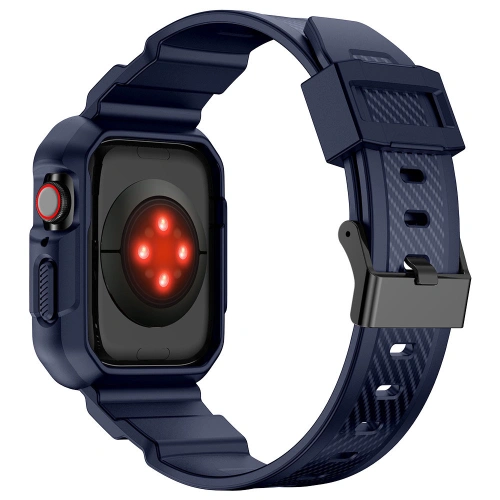 Kup + etui Kingxbar CYF106 2w1 Apple Watch 4/5/6/7/SE/8/9 40/41mm blaue - KGX661 - {ean13} - Sklep Home Screen