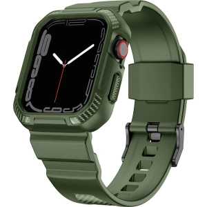 Kup Pasek + etui Kingxbar CYF106 2w1 Apple Watch 4/5/6/7/SE/8/9 40/41mm zielone - KGX662 - {ean13} - Sklep Home Screen
