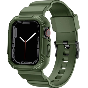 Kup Pasek + etui Kingxbar CYF106 2w1 Apple Watch 4/5/6/7/SE/8/9 40/41mm zielone - KGX662 - {ean13} - Sklep Home Screen