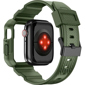 Kup Pasek + etui Kingxbar CYF106 2w1 Apple Watch 4/5/6/7/SE/8/9 40/41mm zielone - KGX662 - {ean13} - Sklep Home Screen