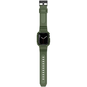 Kup Pasek + etui Kingxbar CYF106 2w1 Apple Watch 4/5/6/7/SE/8/9 40/41mm zielone - KGX662 - {ean13} - Sklep Home Screen