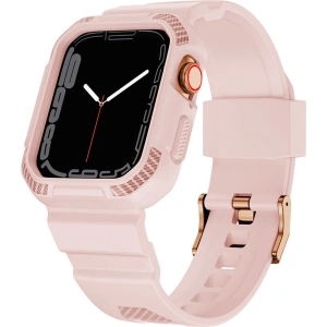 Kup Pasek + etui Kingxbar CYF106 2w1 Apple Watch 4/5/6/7/SE/8/9 40/41mm różowe - KGX663 - {ean13} - Sklep Home Screen
