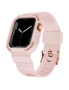 Strap + case Kingxbar CYF106 2w1 Apple Watch 4/5/6/7/SE/8/9 40/41mm pink