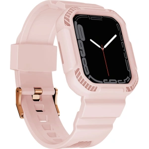 Kup Pasek + etui Kingxbar CYF106 2w1 Apple Watch 4/5/6/7/SE/8/9 40/41mm różowe - KGX663 - {ean13} - Sklep Home Screen