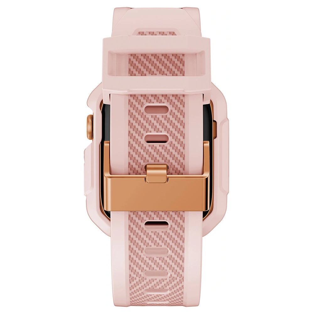 Pasek + etui Kingxbar CYF106 2w1 Apple Watch 4/5/6/7/SE/8/9 40/41mm różowe