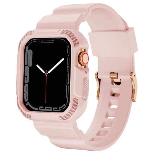 Kup + etui Kingxbar CYF106 2w1 Apple Watch 4/5/6/7/SE/8/9 40/41mm rosa - KGX663 - {ean13} - Sklep Home Screen