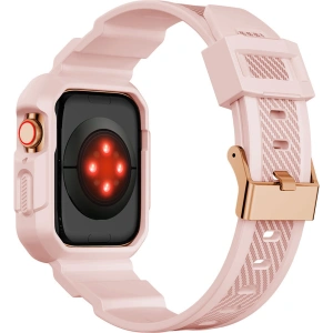 Kup Pasek + etui Kingxbar CYF106 2w1 Apple Watch 4/5/6/7/SE/8/9 40/41mm różowe - KGX663 - {ean13} - Sklep Home Screen