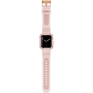 Kup Pasek + etui Kingxbar CYF106 2w1 Apple Watch 4/5/6/7/SE/8/9 40/41mm różowe - KGX663 - {ean13} - Sklep Home Screen