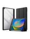 Crong Apple Case PrimeFolio iPad 10.2 2019/2020/2021 (7., 8. und 9. Generation) + Pencil Halter (schwarz/transparent)