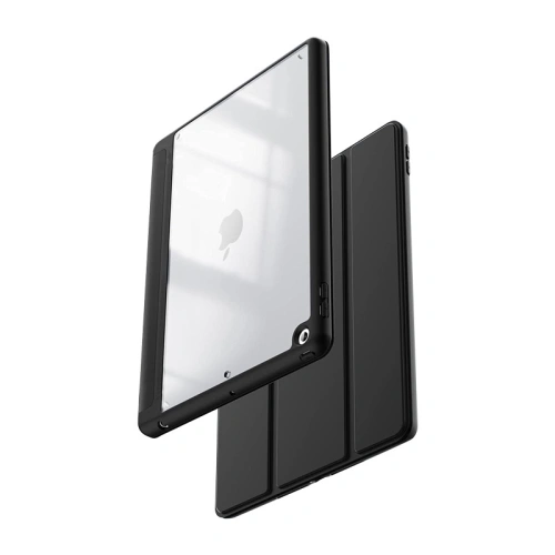 Kup Etui Crong PrimeFolio Apple iPad 10.2 2019/2020/2021 (7., 8. i 9. generacji) + Pencil holder (czarny/przezroczysty) - CRG593 - {ean13} - Sklep Home Screen