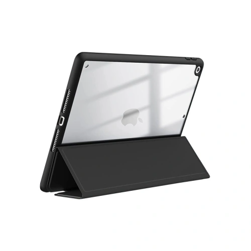 Kup Etui Crong PrimeFolio Apple iPad 10.2 2019/2020/2021 (7., 8. i 9. generacji) + Pencil holder (czarny/przezroczysty) - CRG593 - {ean13} - Sklep Home Screen