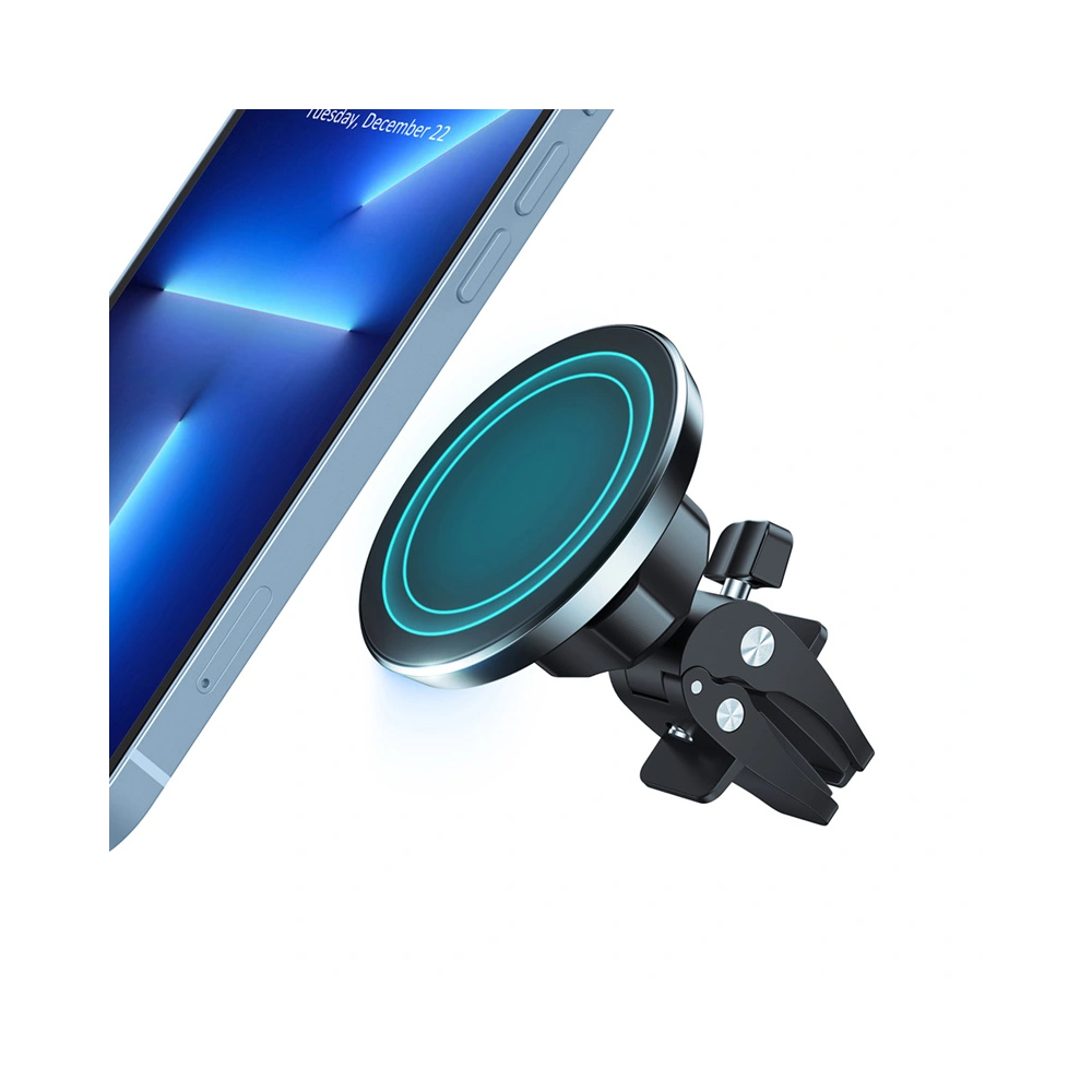 Uchwyt samochodowy magnetyczny MagSafe Crong Carclip Magnetic (czarny)