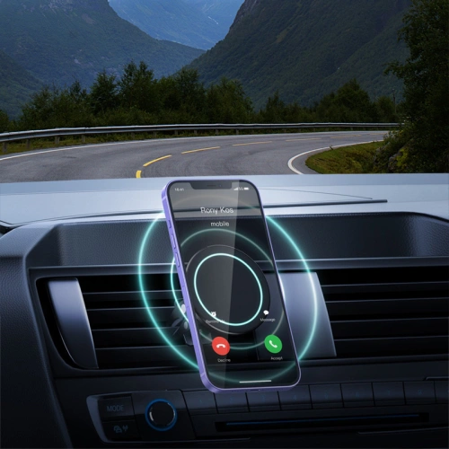 Kup Următorul suport auto magnetic MagSafe Crong Carclip Magnetic (negru) - CRG594 - {ean13} - Sklep Home Screen
