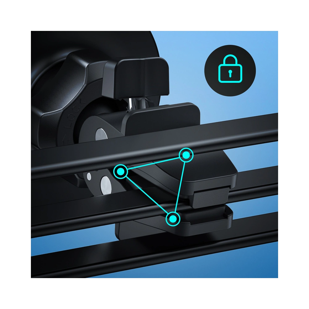 Uchwyt samochodowy magnetyczny MagSafe Crong Carclip Magnetic (czarny)