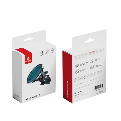 Kup Următorul suport auto magnetic MagSafe Crong Carclip Magnetic (negru) - CRG594 - {ean13} - Sklep Home Screen
