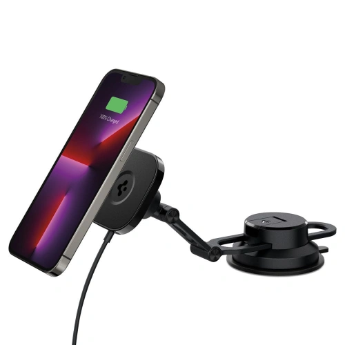 Kup Uchwyt de mașină cu încărcător wireless Spigen OneTap Pro 3 Negru Dash Magnetic Car Mount (MagFit) Negru - SPN2842 - {ean13} - Sklep Home Screen