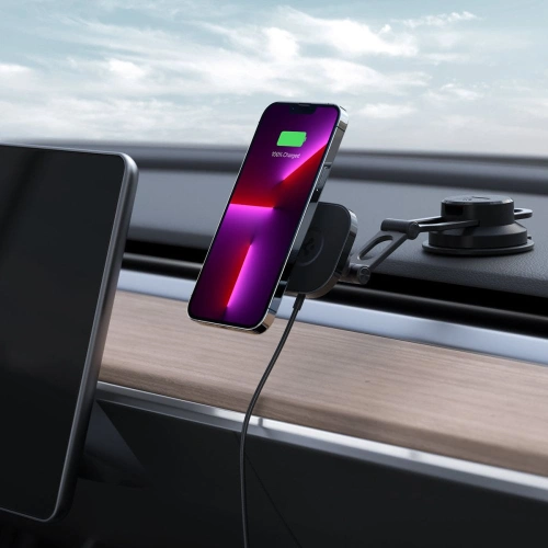Kup Uchwyt de mașină cu încărcător wireless Spigen OneTap Pro 3 Negru Dash Magnetic Car Mount (MagFit) Negru - SPN2842 - {ean13} - Sklep Home Screen
