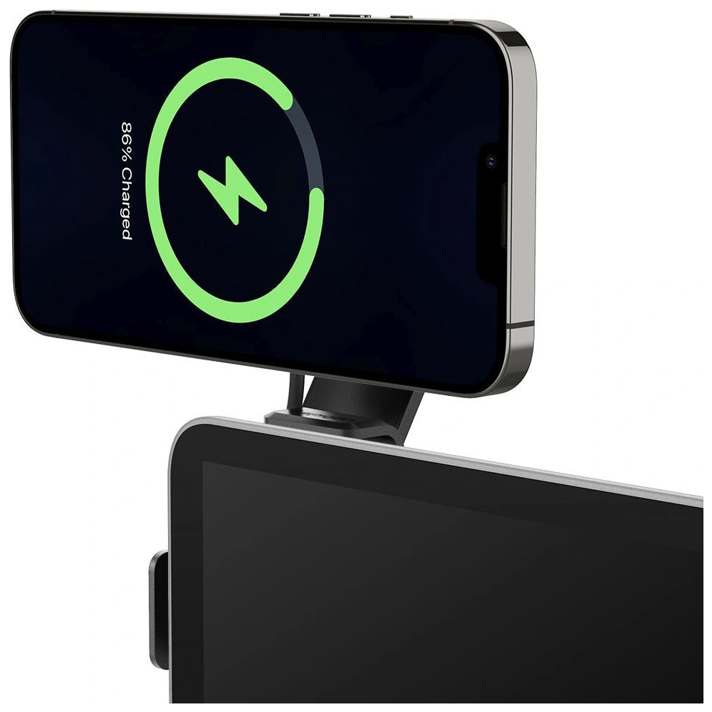 Uchwyt samochodowy z ładowarką bezprzewodową Spigen Tesla OneTap Pro Wireless Screen Car Mount (Mag Fit) Black