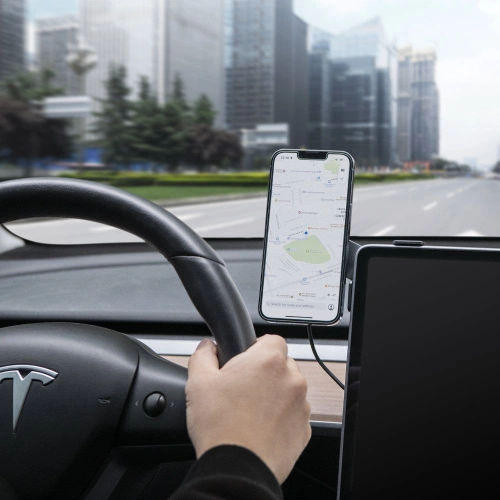 Kup Următorul suport auto cu încărcător wireless Spigen Tesla OneTap Pro Wireless Screen Car Mount (Mag Fit) Negru - SPN2843 - {ean13} - Sklep Home Screen